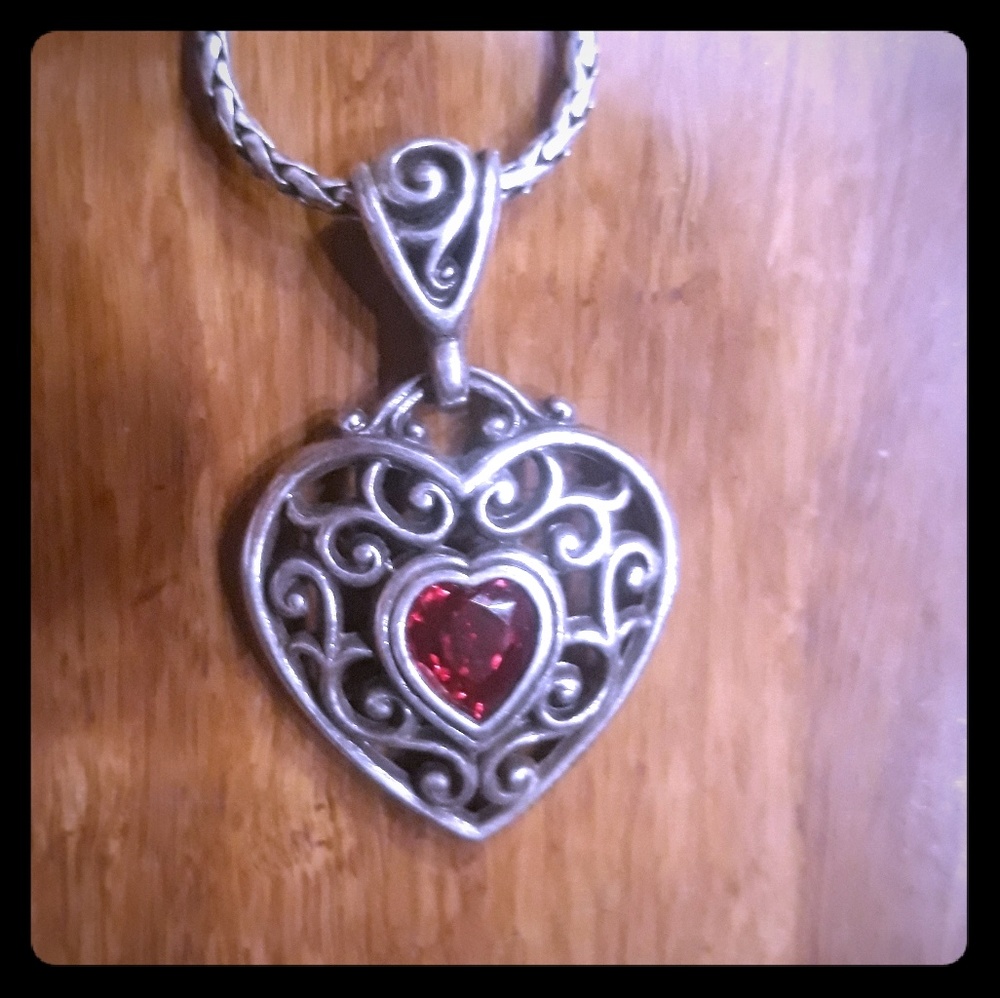 Heart pendant necklace by brighton